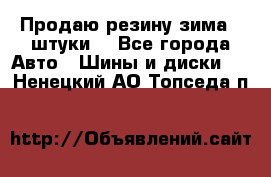 Продаю резину зима 2 штуки  - Все города Авто » Шины и диски   . Ненецкий АО,Топседа п.